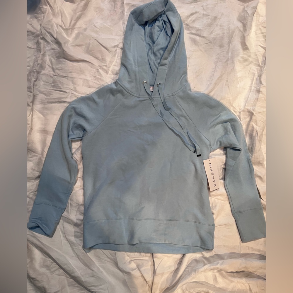 Danskin Light Blue Hoodie, SZ S, NWT